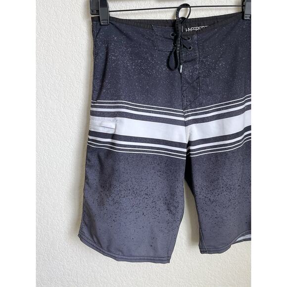 O'Neill Hyperfreak Mens Charcoal Board Shorts Outdoor Size 28 Polyester Preowned - Picture 2 of 12